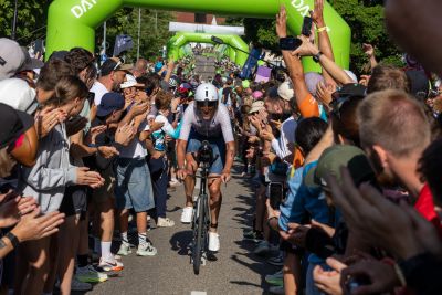 Bike course at the DATEV Challenge Roth featuring athletes