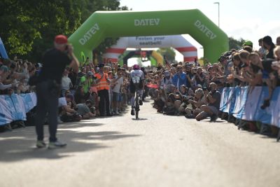 Bike course at the DATEV Challenge Roth featuring athletes
