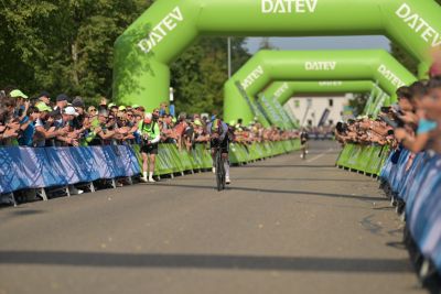 Bike course at the DATEV Challenge Roth featuring athletes