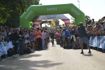 Bike course at the DATEV Challenge Roth featuring athletes