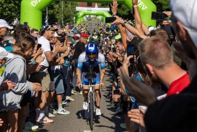 Bike course at the DATEV Challenge Roth featuring athletes