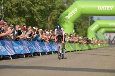 Bike course at the DATEV Challenge Roth featuring athletes