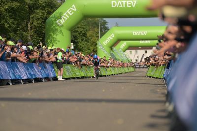 Bike course at the DATEV Challenge Roth featuring athletes
