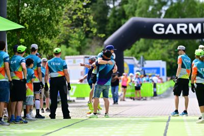 Transition Area 2 at the DATEV Challenge Roth with triathletes