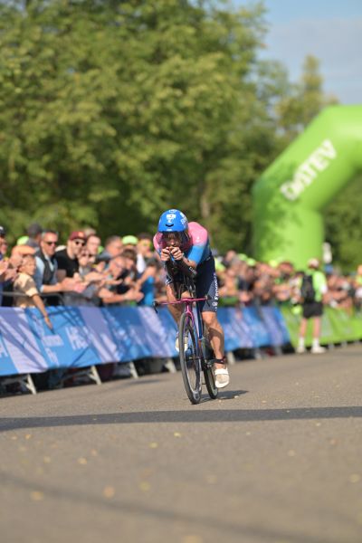 Bike course at the DATEV Challenge Roth featuring athletes
