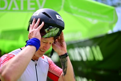 Transition Area 2 at the DATEV Challenge Roth with triathletes