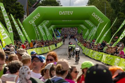Bike course at the DATEV Challenge Roth featuring athletes