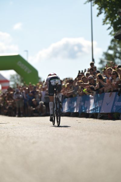 Bike course at the DATEV Challenge Roth featuring athletes