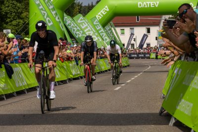 Bike course at the DATEV Challenge Roth featuring athletes