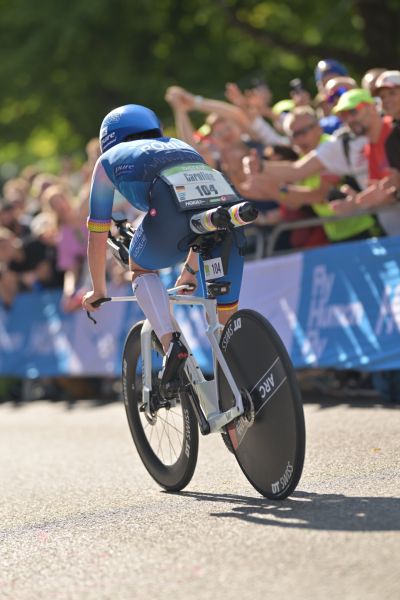 Bike course at the DATEV Challenge Roth featuring athletes