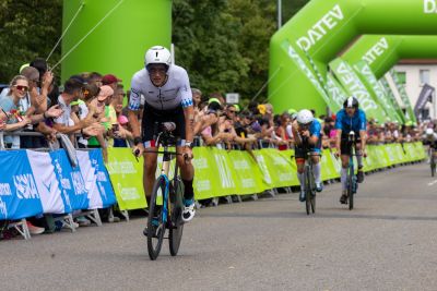 Bike course at the DATEV Challenge Roth featuring athletes