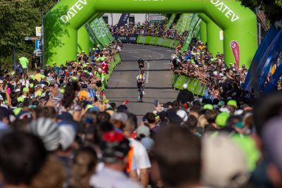 Bike course at the DATEV Challenge Roth featuring athletes