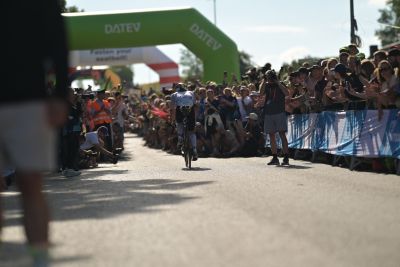 Bike course at the DATEV Challenge Roth featuring athletes