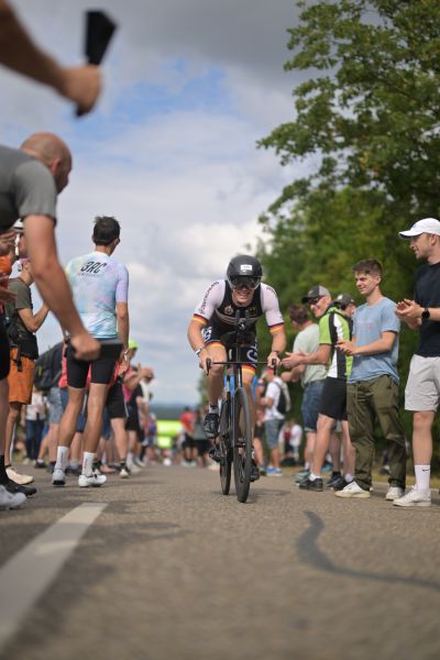 Bike course at the DATEV Challenge Roth featuring athletes