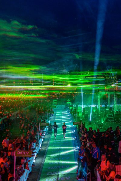 DATEV CHALLENGE ROTH 2025 RACE DAY FINISH - LASERSHOW