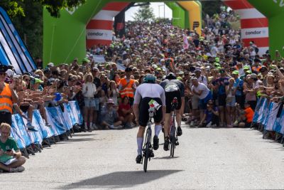 Bike course at the DATEV Challenge Roth featuring athletes
