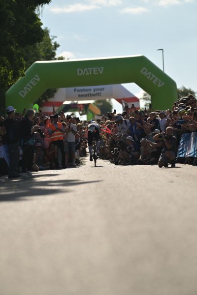 Bike course at the DATEV Challenge Roth featuring athletes