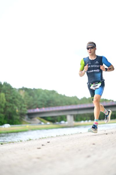 Athletes on the running course at the 2026 DATEV Challenge Roth