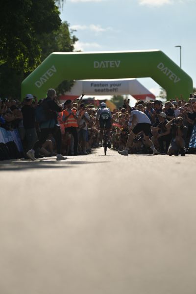 Bike course at the DATEV Challenge Roth featuring athletes