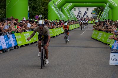 Bike course at the DATEV Challenge Roth featuring athletes