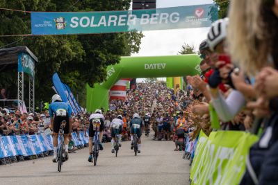 Bike course at the DATEV Challenge Roth featuring athletes
