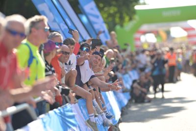Bike course at the DATEV Challenge Roth featuring athletes