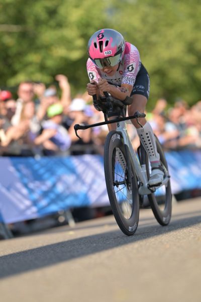 Bike course at the DATEV Challenge Roth featuring athletes